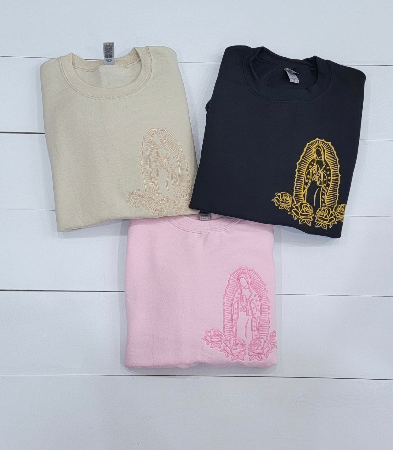 Virgencita Embroidered Sweatshirt
