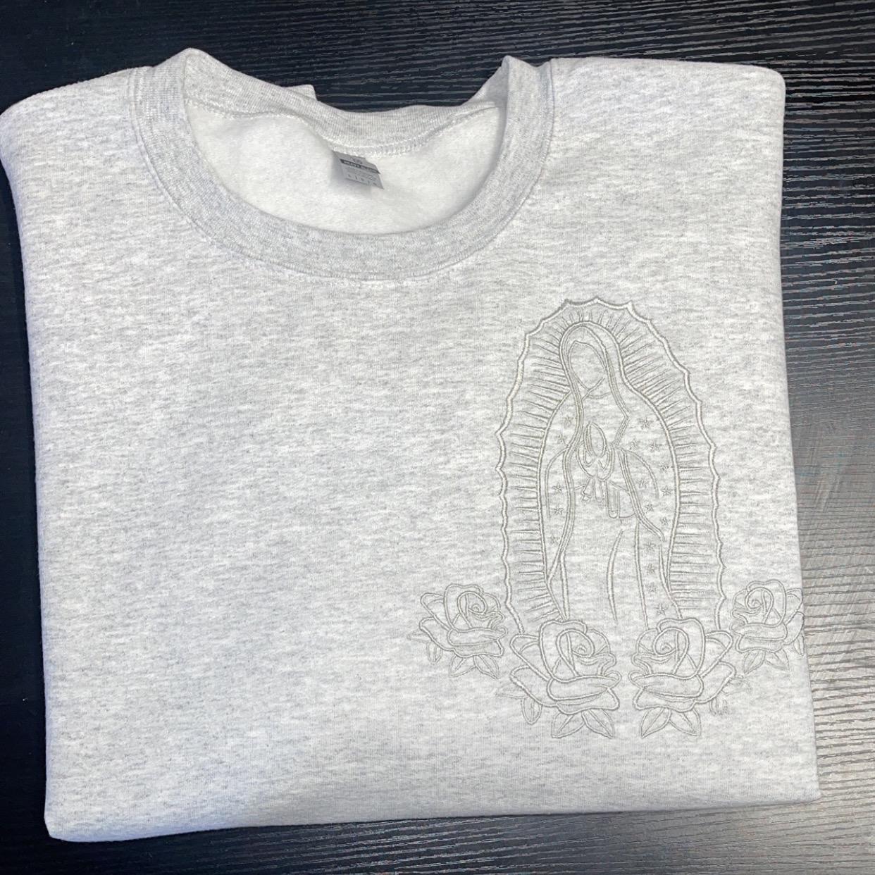 Virgencita Embroidered Sweatshirt