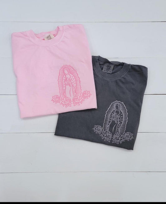 Virgencita Embroidered Tshirt