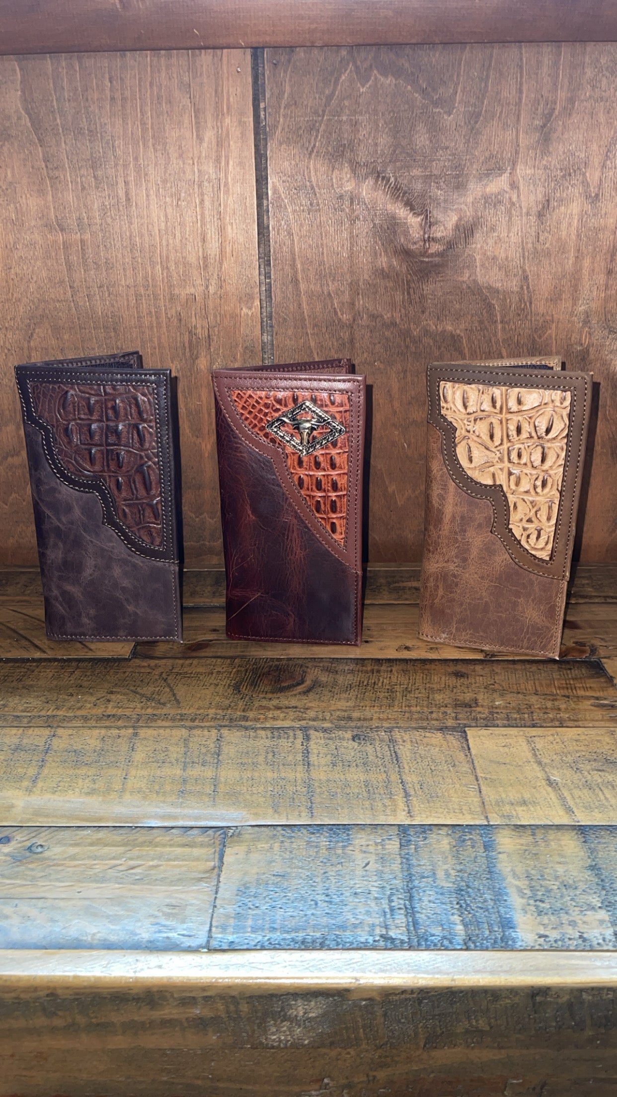 Western Leather Wallets - Large